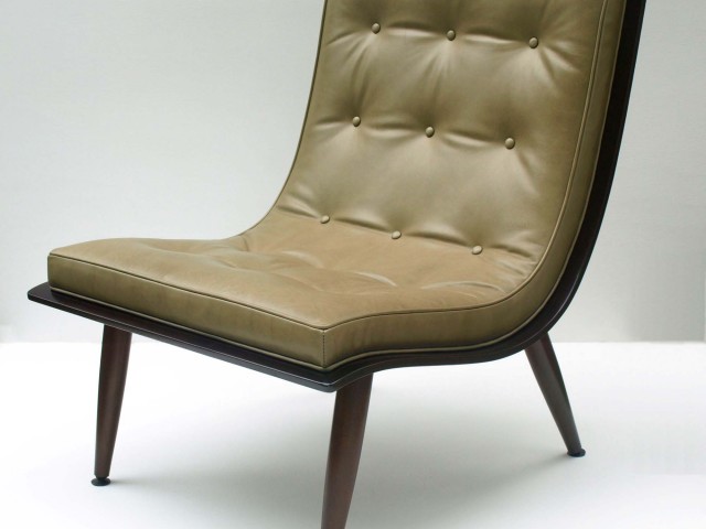 Sally Cooper green leather chair