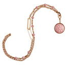 pink opal and enamel chain
