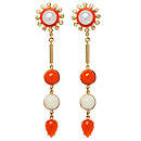 Colourburst Fire Opal Earrings by Stenmark