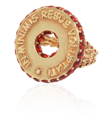 Stenmark • Latin Motto Disc Ring