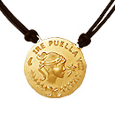 Latin Motto Coin Pendant