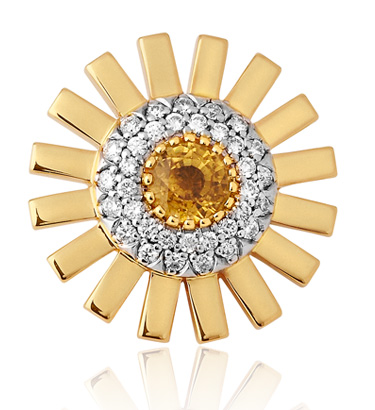 Stenmark Sun Ray Brooch