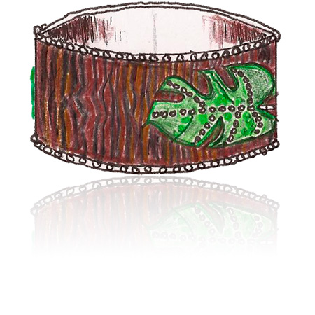 Monstero Deliciosa Leaf Cuff