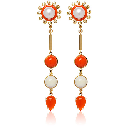 Stenmark - Colourburst Fire Opal Earrings